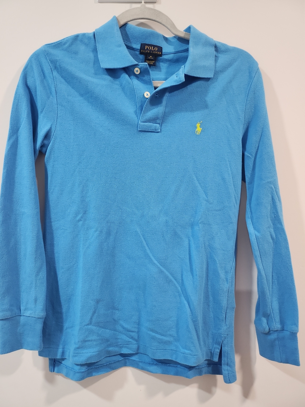 Polo by Ralph Lauren Bright Blue Tee with Yellow Logo